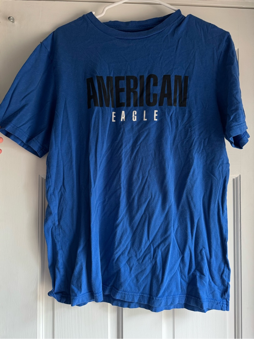 Medium tall American Eagle Outfitters Royal Blue Logo Short Sleeve Tee